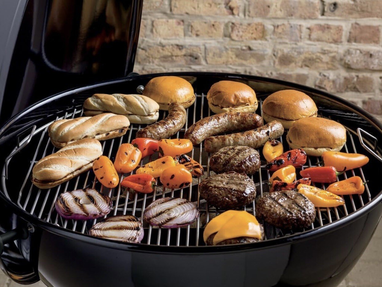Weber Original Kettle Premium 26 Inch Charcoal Grill, Black BBQ