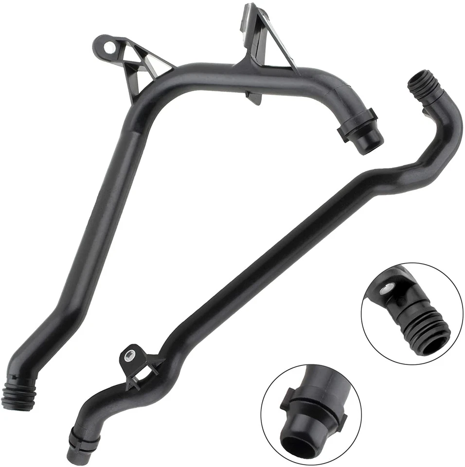 Juego de 2 tubos de entrada de calentador de motor y tubo de refrigerante de agua para BMW 11531705210 Foto 2 de 4