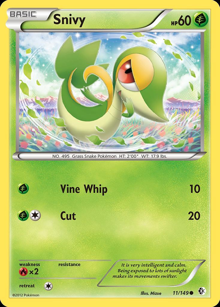 Pokemon Snivy (11/153) Boundaries Crossed LP