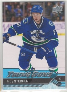 2016-17 Upper Deck Series Two Troy Stecher Young Guns Rookie Card #475