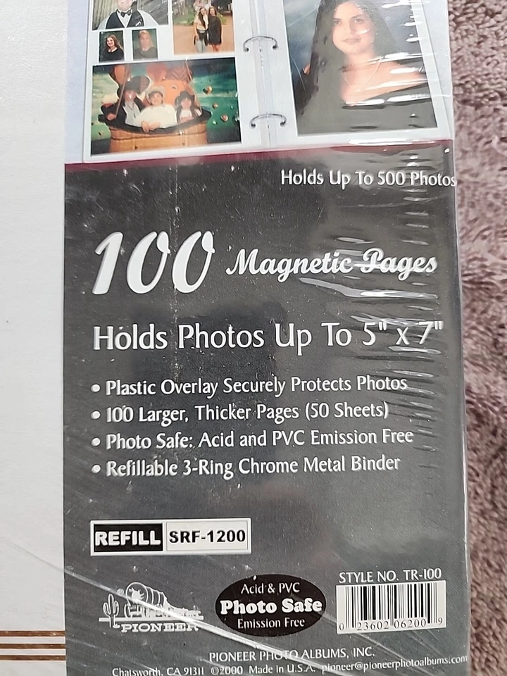 ÁLBUM DE FOTOS PIONERO DELUXE 100 páginas magnéticas [[BLANCO]] ((Sellado de fábrica)) Foto 3 de 4