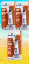3 TUBES Permatex 81730 Flowable Silicone Windshield and Glass Sealer, 1.5 oz.