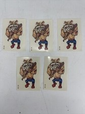LOT OF 5 "Bad Dog with Bat" Temporary Tattoos