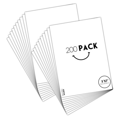 5x7 White Backing Boards Uncut for Art Prints Photos Prints DIY Decor Artworks