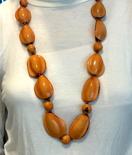 Tagua Nut Necklace Handmade Artisan Organic Beads from Ecuador TN-7