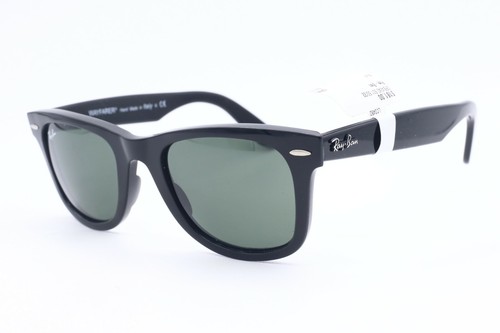 Ray-Ban WAYFARER RB 4340 601 Square Black Sunglasses Grey Lenses 50mm  8053672770421 | eBay