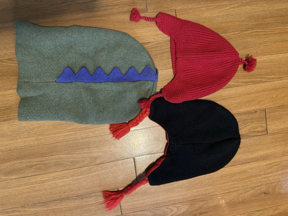 3 Boys Fun Winter Hats- Ages 3 Through 6 Spider Man & Monster & Red Ralph Lauren - Image 3 of 4