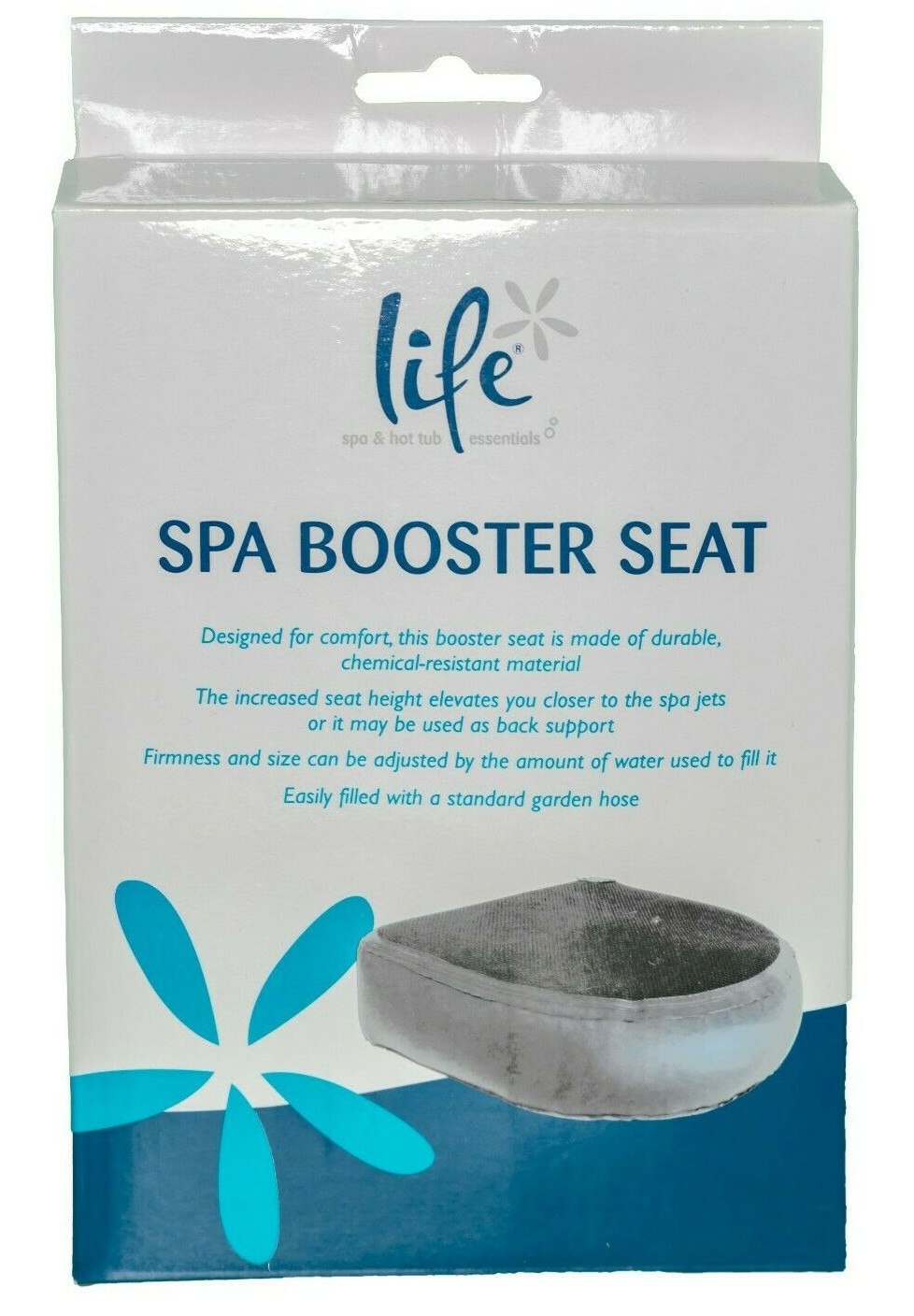 Life Booster Seat Hot tub Spa Spas Cushion Inflatable Mesh Comfy Support Gift