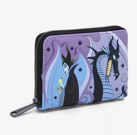 Loungefly Disney Sleeping Beauty Maleficent Transformation Dragon Wallet NEW