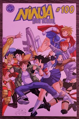 Ninja High School #100 - Limited Espinosa Wrap Variant - High Grade LOW print