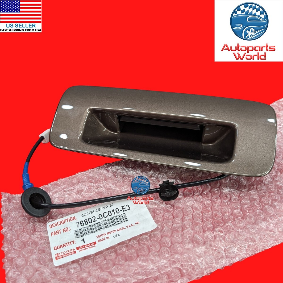 GENUINE TOYOTA 18-19 SEQUOIA WALNUT 4W4 LIFTGATE OUTSIDE HANDLE