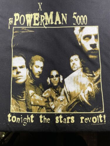 VTG Powerman 5000 Tonight The Stars Revolt T Shirt