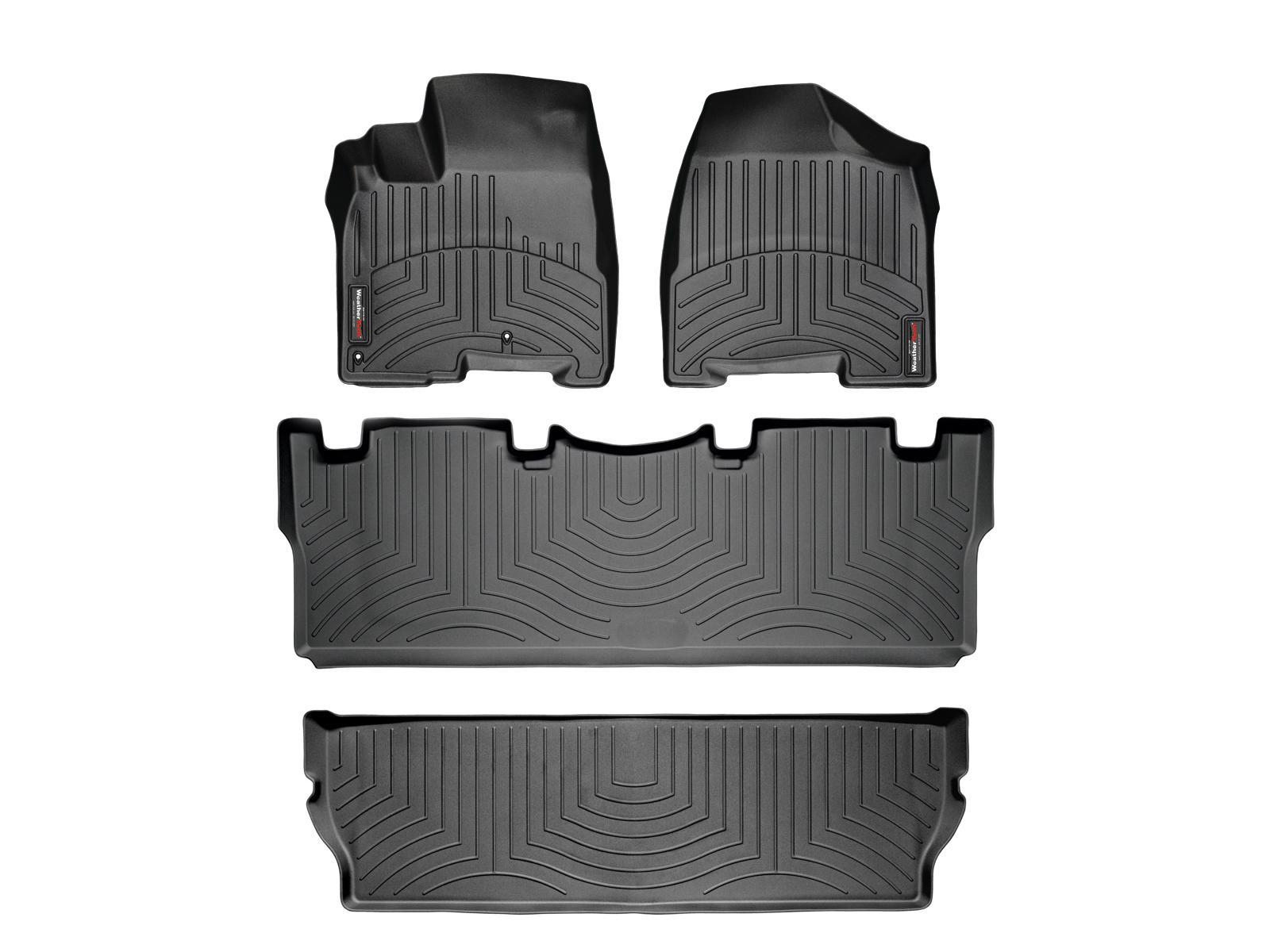 WeatherTech Floor Mats FloorLiner for Toyota Sienna 20042010 Black