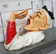 Porta Bottiglie Di Vino Con Pulcinella Resina Per Bar Ristorante Trattoria moc