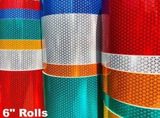 6" Oralite V92 Daybright Prismatic Reflective Tape Rolls - 30' & 150' Rolls