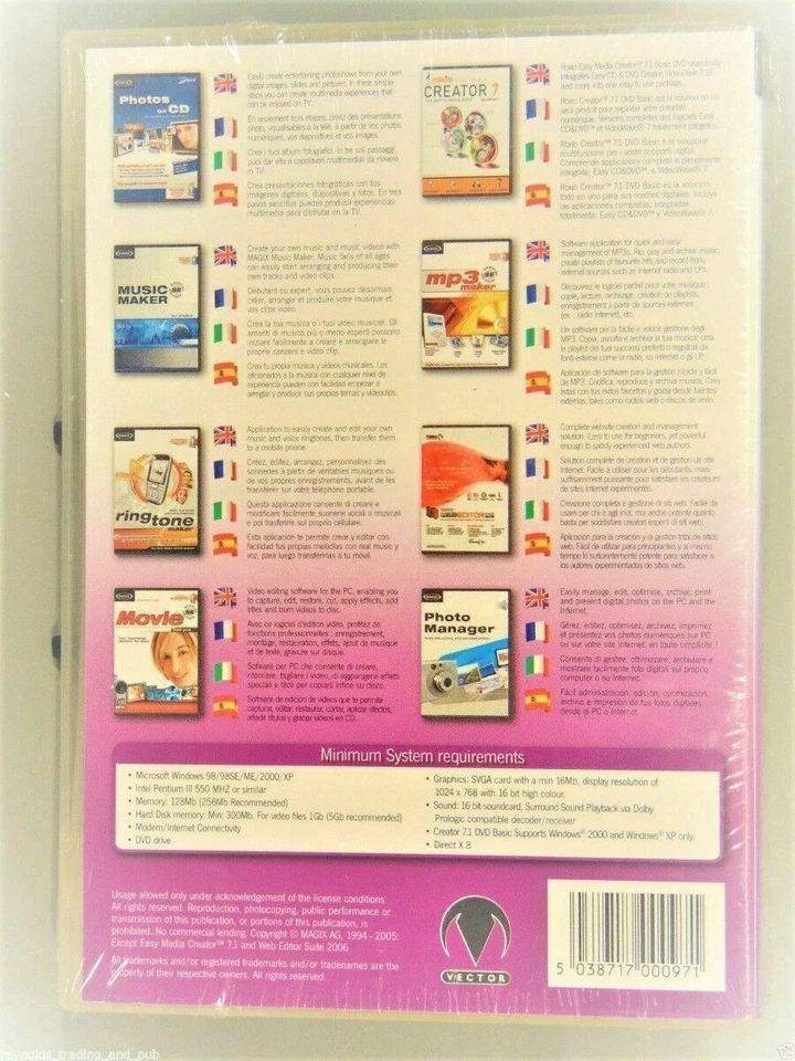 Movie Edit Pro Music/MP3/Ringtone Maker SE Photo Manager Creator 7 Web Creation - Image 2 of 4