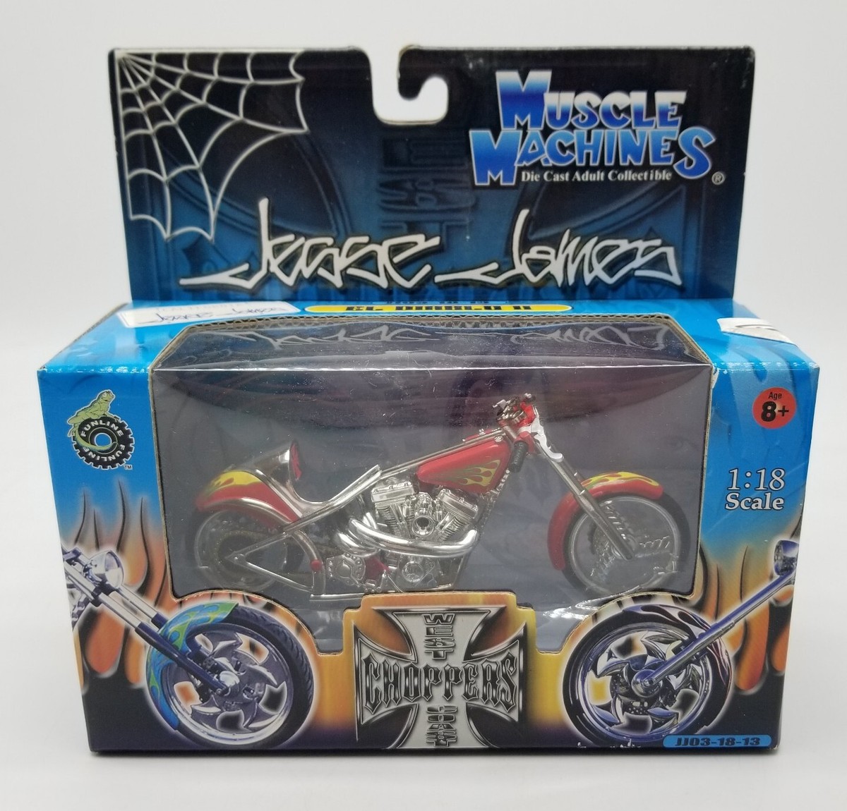 Muscle Machines West Coast Choppers EL DIABLO II Red JJ03-18-13 1