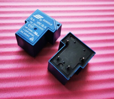 10PCS New 5V SLA-05VDC-SL-A 30A 250VAC Power Relay 4Pins
