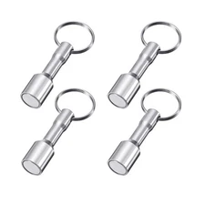 4PCS Keychain Neodymium Magnet for Testing Brass Gold Silver Coins Ferrous Metal