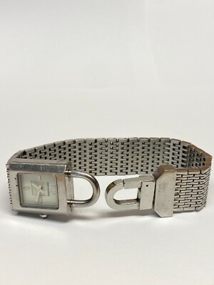 TORY BURCH Surrey Silver-tone Chain Lock Bracelet Watch | eBay display picture 1