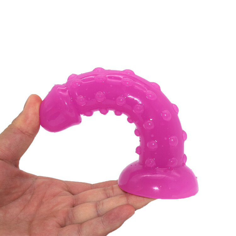 Silicone Anal Butt Plug  Suction Cup Beaded Dildo Sex Toy