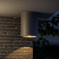 Maytoni Bar Led Deckenleuchte, Deckenlampe 7W Graphit IP65 Warmweiss