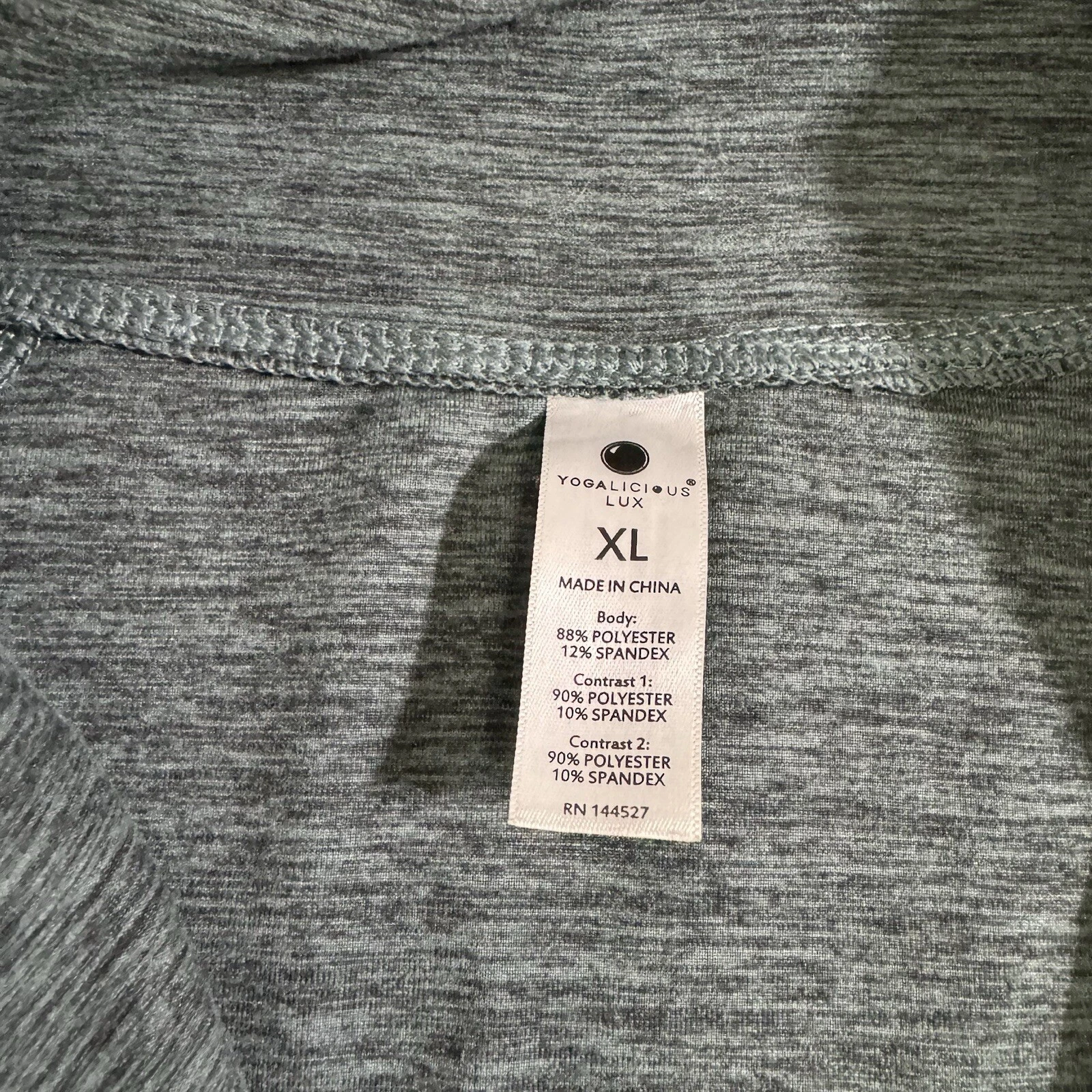 yogalicious full zip long sleeve thumbhole shirt