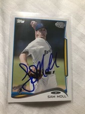 San Francisco Giants SAM MOLL Signed Topps Card
