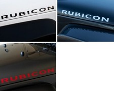 2x Jeep Wrangler Rubicon Hood Decals Stickers Jk 2007-2018 Gloss Black