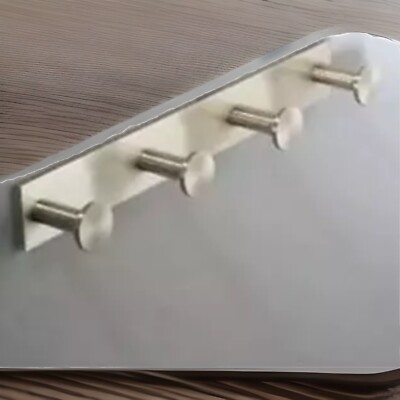 Ginger G2810QSN 2810Q Surface Four Hook Robe Hook, Satin Nickel