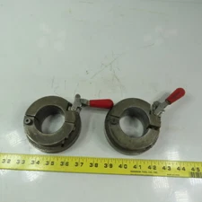 De-Staco Custom Made 2"Dia. Flanged Quick Action Shaft Locking Clamp Lot of 2