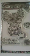 Craft BuddyUS CCST33: Craft Buddy Crystal Art Squeak the Mouse A6 Stamp Set
