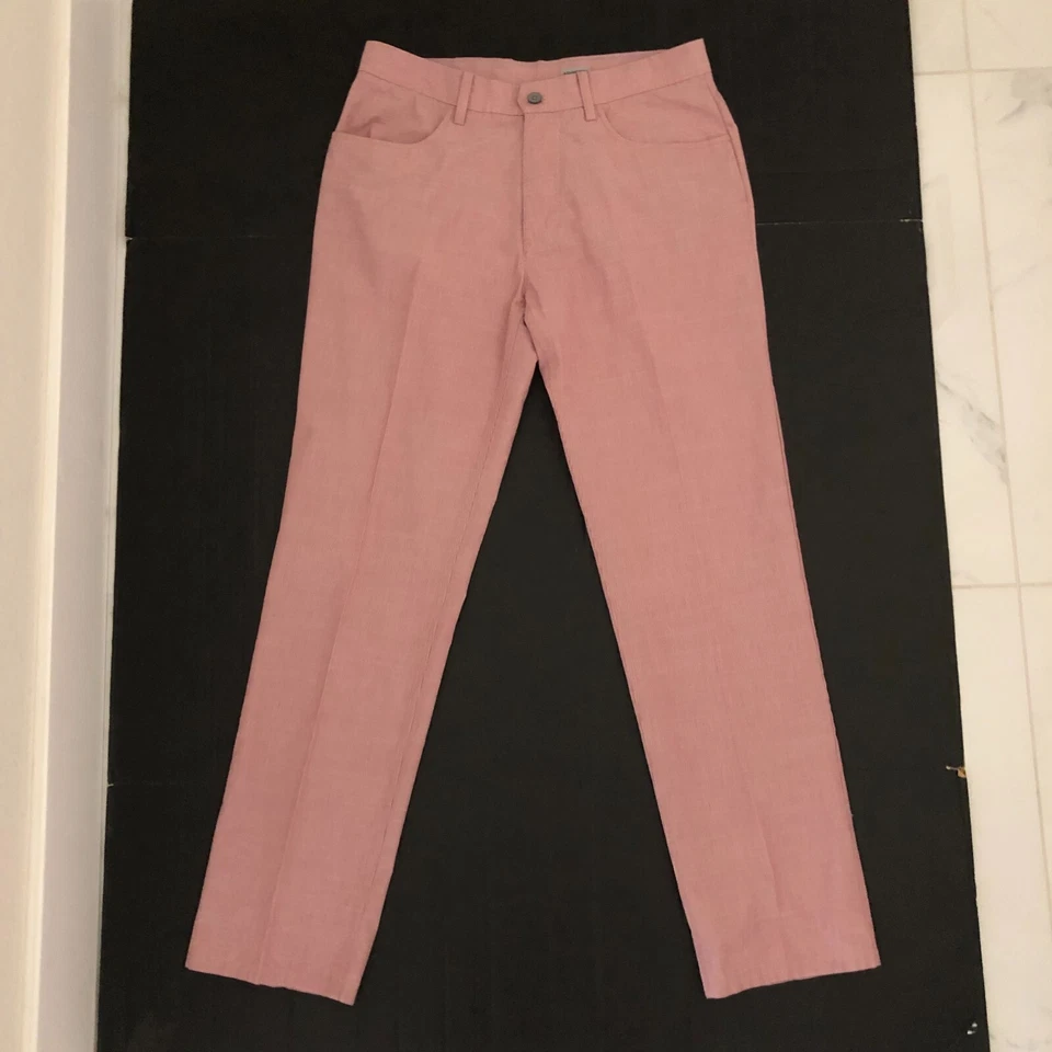Pantalones de vestir Ashworth rosa para hombre talla 32W Foto 2 de 4