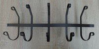 Hakenleiste Garderobe Braun 5 Haken Metallgarderobe Gebogen Wandgarderobe 83087