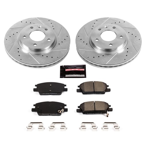PowerStop K6107 Z23 Daily Driver Carbon-Fiber Ceramic Brake Pad And Drilled & Sl | UK - View #12