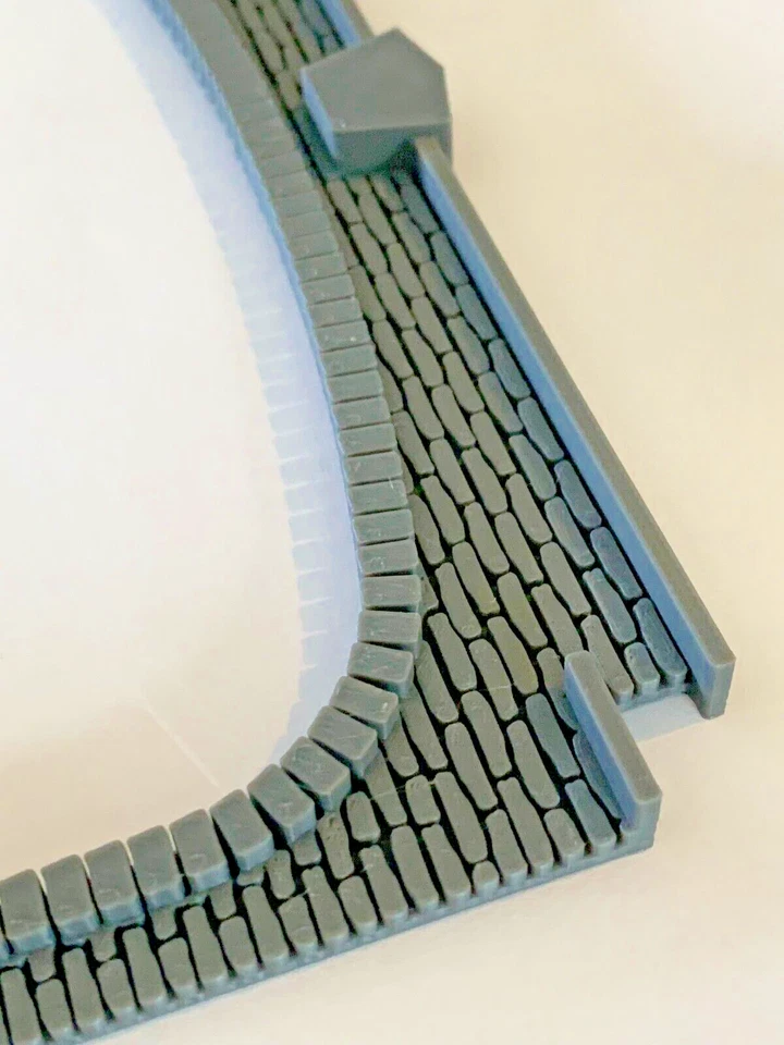 Portal de túnel de trem triplo pedra escala X2 HO - modelo H0 cenário ferroviário 1:87 - Imagem 4 de 4