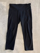 GAPFIT NEW Black ECLIPSE Cropped Fitness Leggings Sz S NWOT 
