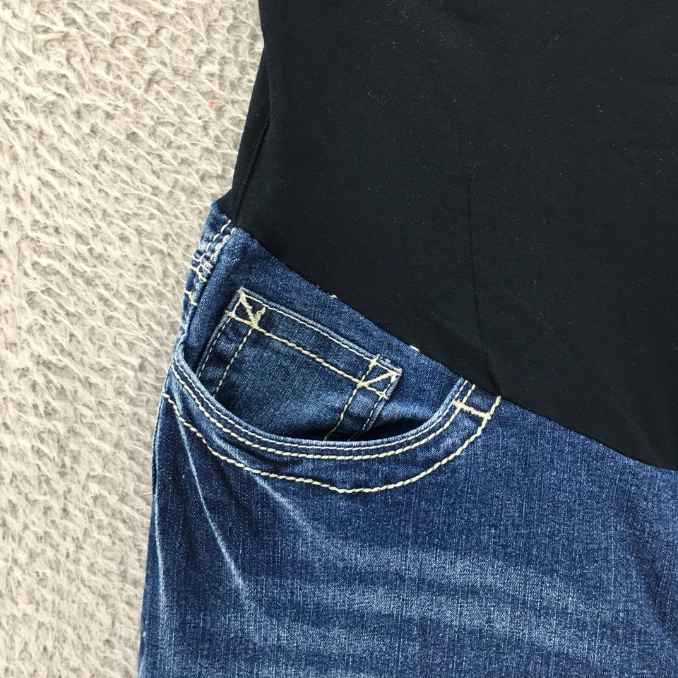 Planet Motherhood Maternity Skinny Jeans Womens Small Blue Denim Ultra Low Rise - Image 3 of 4