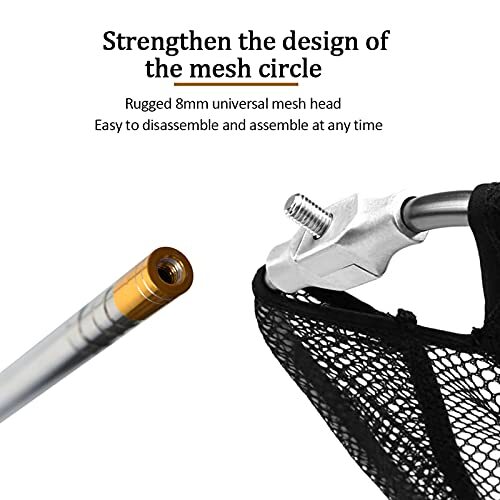 75'x75 fishing net Fishing Landing Net with Aluminum Telescoping Pole 75