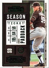 2020 Panini Contenders Chris Paddack San Diego Padres #8 Green