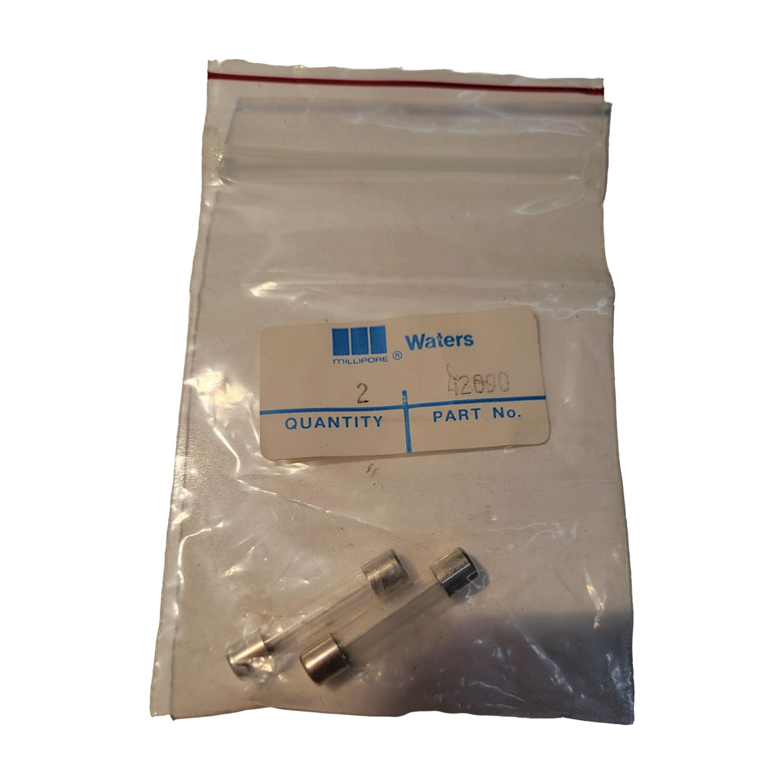 Pack Of 2 Waters Wat042090 Glass-tube Slow-blow Fuse 1a 250v Slow Blow