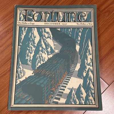 Fortune Magazine (December 1931) Vol 4 #6 Birds Eye View City Of Chicago