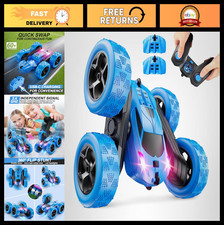 4WD Remote Control Car for Kids 6-12, LED Lights, 360 Stunts, USB-C Battery, Gi