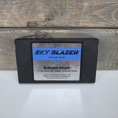Rare Commodore VIC-20 SKY BLAZER BRODERBUND Video Game 1983