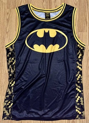 Batman DC Comics Basketball Jersey Men's Size XL Black Sleeveless Jersey
