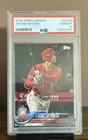 2018 Topps Update - Season Highlights Checklist Shohei Ohtani #US189 (RC) PSA 10