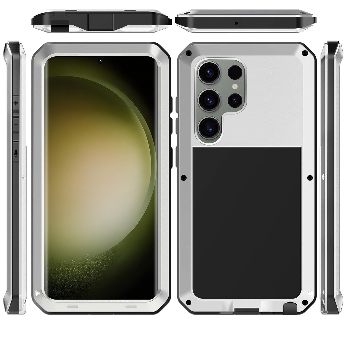 Samsung Galaxy S23 Ultra シルバー ケース付き Amazon.co.jp: Samsung Galaxy S23 Ultra ケース 最強級金属合金 強力