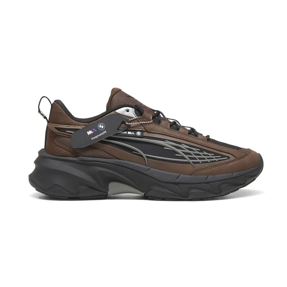 PUMA Bmw M Motorsport Carbon Lace Up Mens Brown Sneakers Casual Shoes 30878801