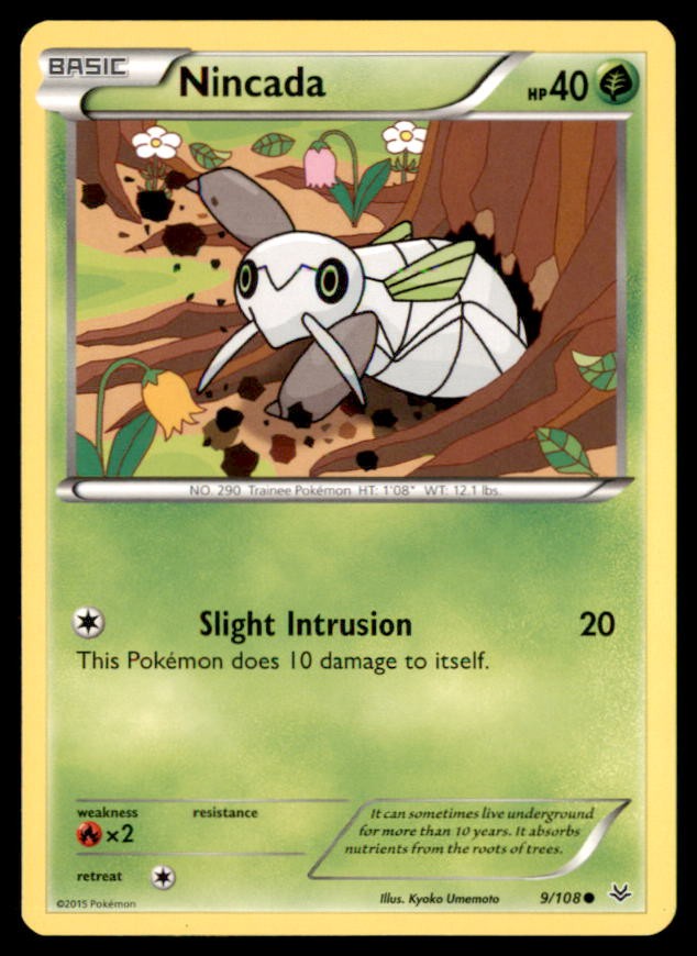 Pokemon Nincada 009/108 Roaring Skies 3 Card Lot Non Holo