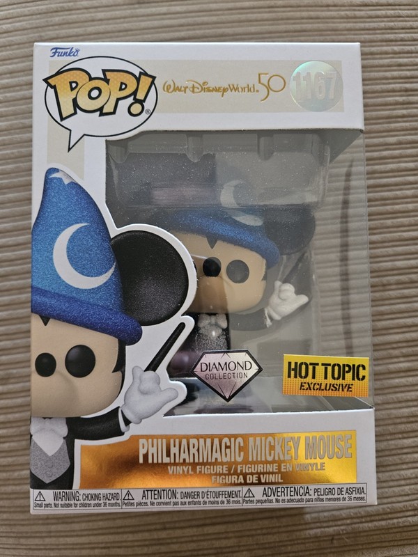 Funko Pop! Philharmagic Mickey Mouse Hot Topic Diamond Exclusive #1167, Unopened